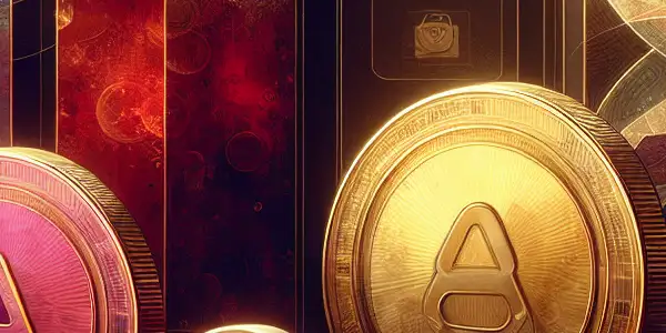 A modern digital environment showcasing vibrant adult coins and a tasteful abstract art backdrop, evoking allure and intimacy.