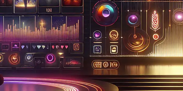 A vibrant, high-tech interface of a fictional adult movie website with diverse genres and inviting ambiance.<a href=